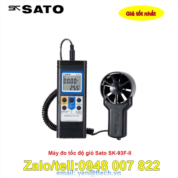 Máy đo tốc độ gió Sato SK-93F-II